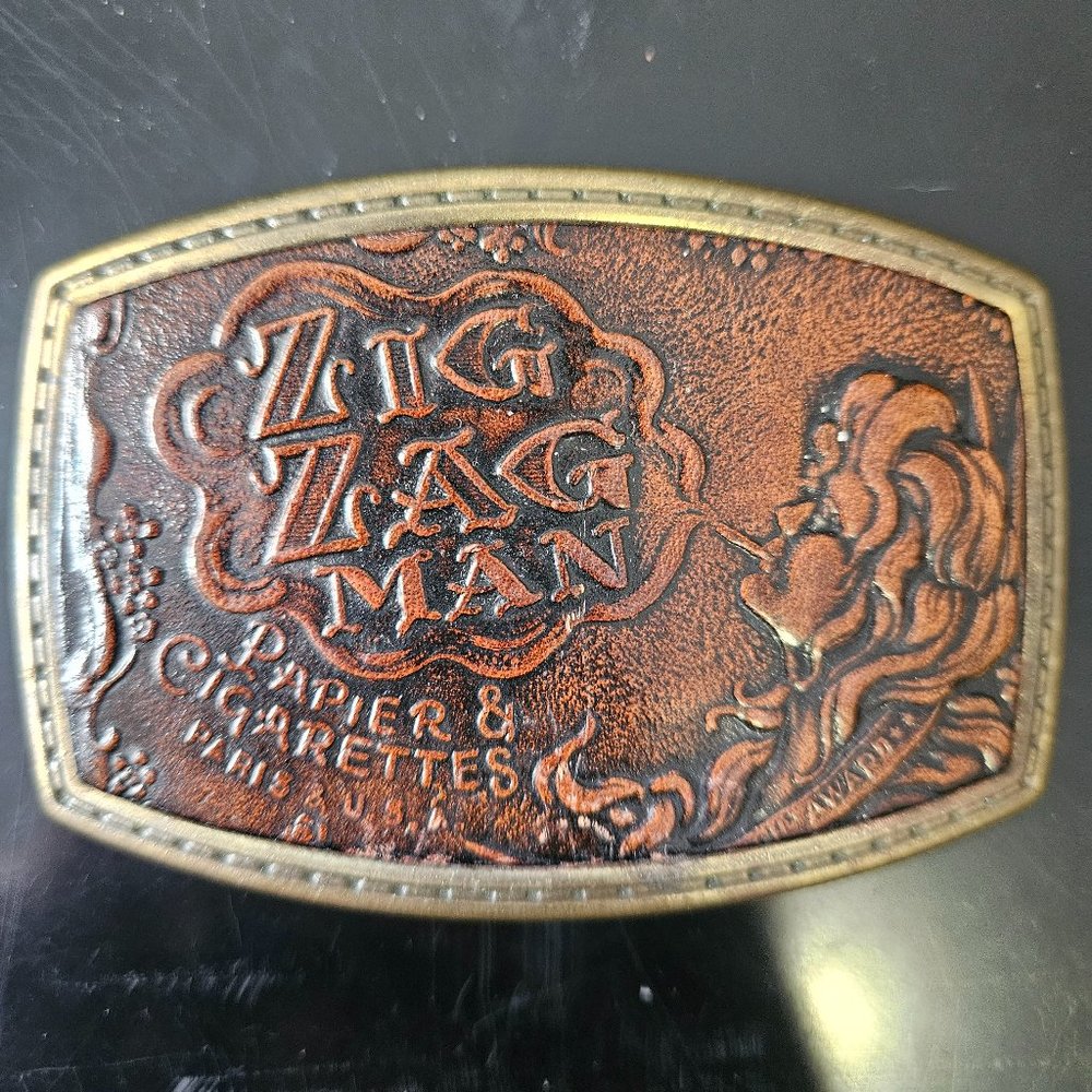 Zig Zag Man Belt Buckle
